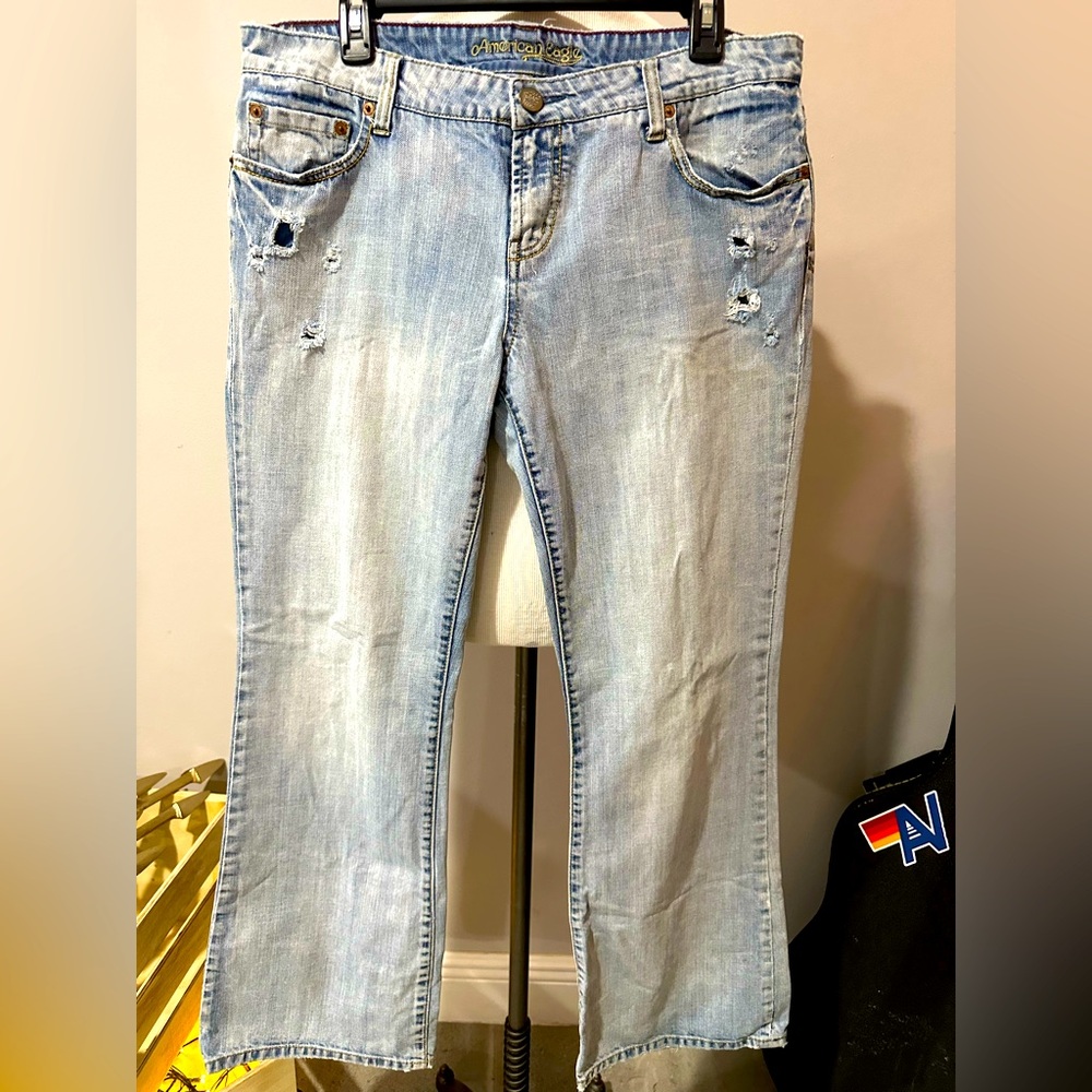 American Eagle classic Light Blue Women's boot cut flare size 14